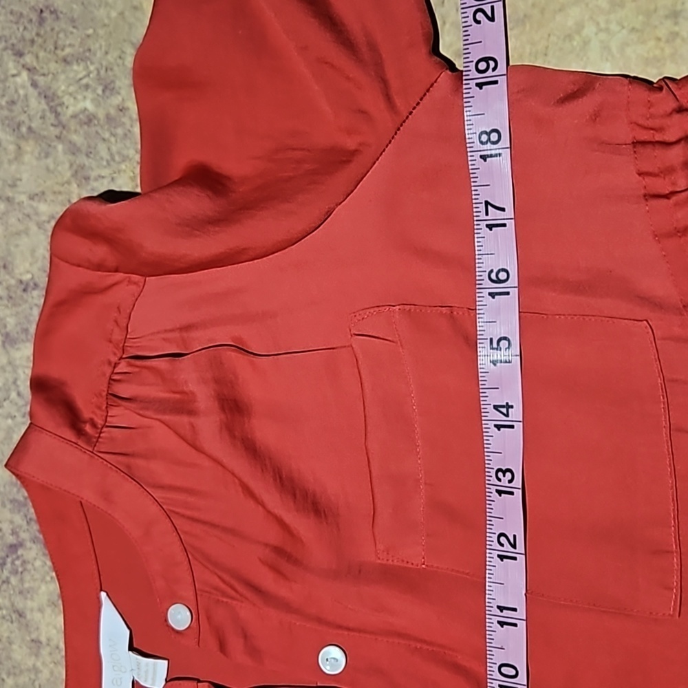 A.Glow | Deep Coral Lightweight Highwaisted Dress - Picture 5 of 8